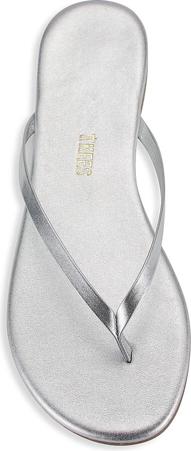 Women's Metallics Leather Flip Flops - Blink - Size 5 - Image 10