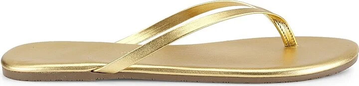Women's Metallics Leather Flip Flops - Blink - Size 5