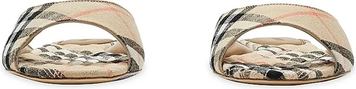 Women's Mews Check Sandals - Sand Ip Check - Size 6 - Image 2