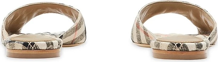 Women's Mews Check Sandals - Sand Ip Check - Size 6 - Image 3