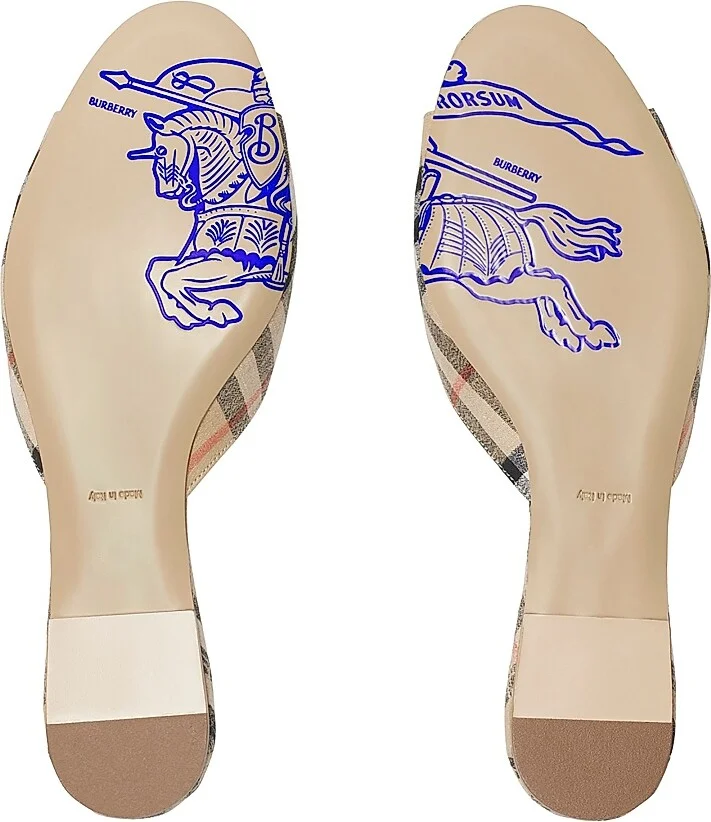 Women's Mews Check Sandals - Sand Ip Check - Size 6 - Image 5