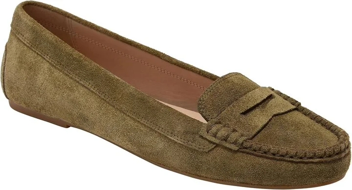 Women's Meyers Suede Flats In Moss