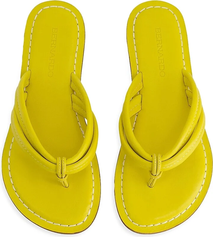 Women's Miami Leather Thong Sandals - Daisy - Size 6 - Image 5