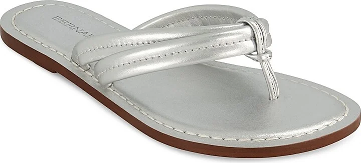 Women's Miami Thong Flat Sandals - Silver - Size 6.5 - Image 2