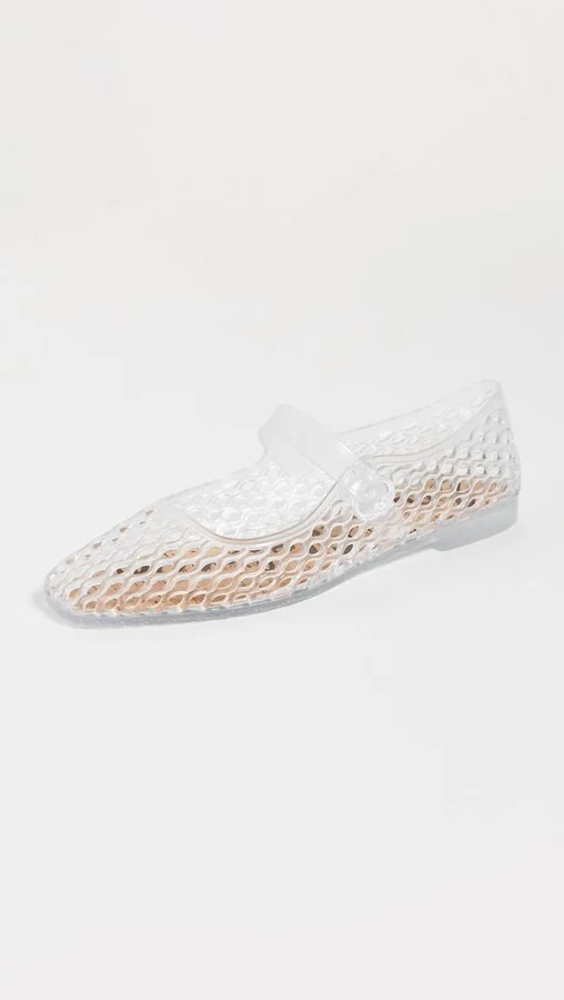 Women's Michaela Jelly Flats In Clear