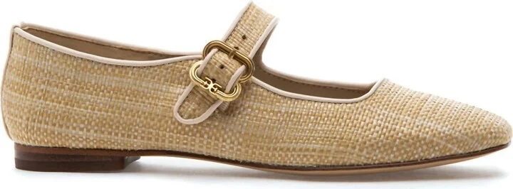 Women's Michaela Mary Jane Flat In Bleached Beechwood