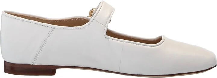 Women's Michaela Mary Jane Flat In Bright White