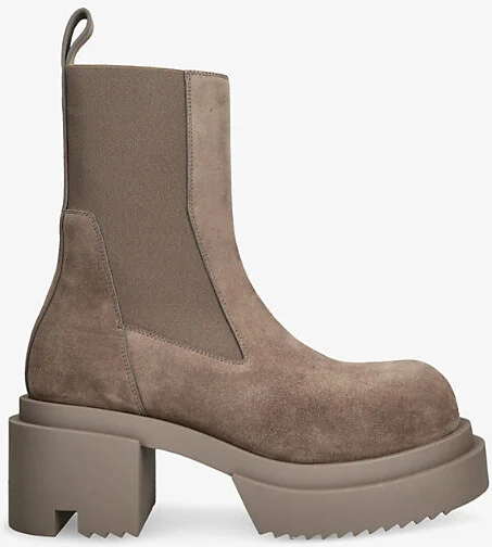 Womens Mid Brown Beatle Bogun Leather Boots Eur 39 / 6 Uk Women