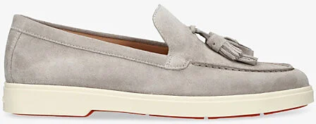 Womens Mid Brown Feudal Suede Loafers Eur 37 / 4 Uk Women