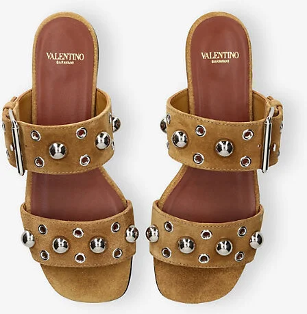 Womens Mid Brown Nellcôte Suede Sandals Eur 40 / 7 Uk Women - Image 2