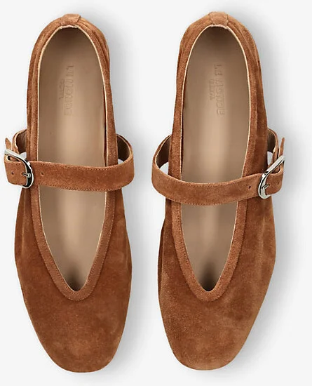 Womens Mid Brown Stella Single-Strap Suede Pumps Eur 37 / 4 Uk Women - Image 2