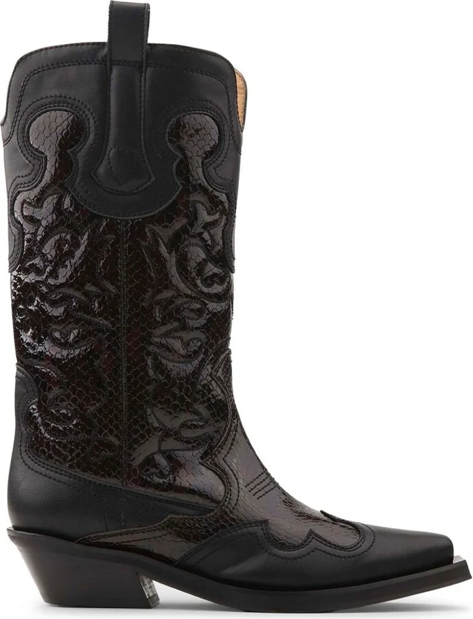 Women's Mid Shaft Embroidered Western Boots