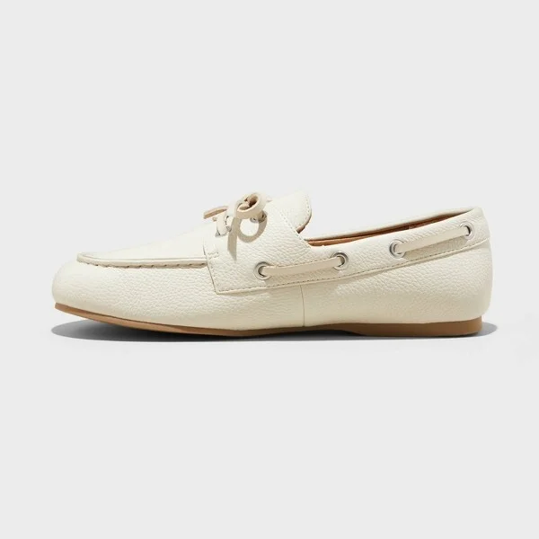 Women's Midge Boat Shoe Flats with Memory Foam Insole - Universal Thread™ : Pull-On, Contoured Footbed - Image 2