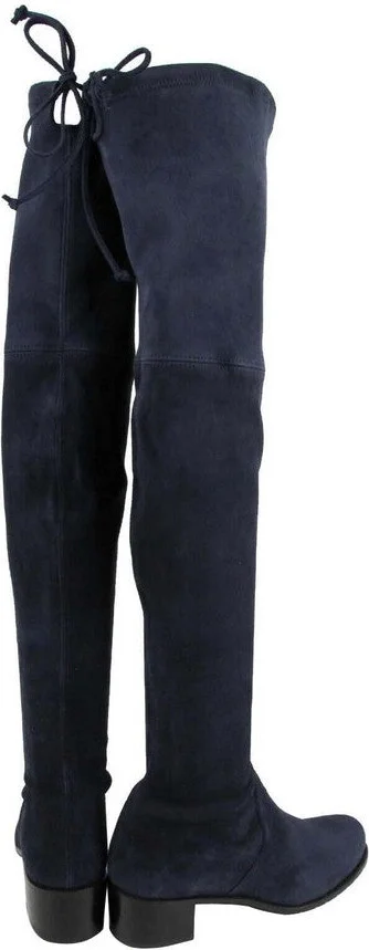 Women's Midland Nice Blue Suede Knee High Boot - Image 5