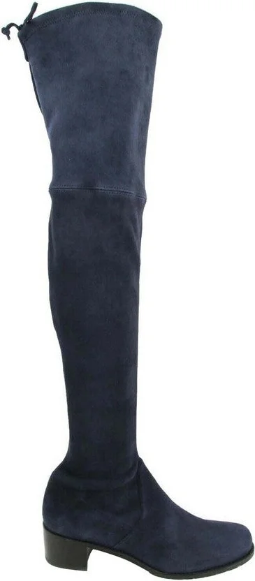 Women's Midland Nice Blue Suede Knee High Boot - Image 6