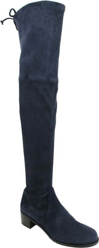 Women's Midland Nice Blue Suede Knee High Boot - Image 9