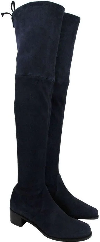 Women's Midland Nice Blue Suede Knee High Boot - Image 10