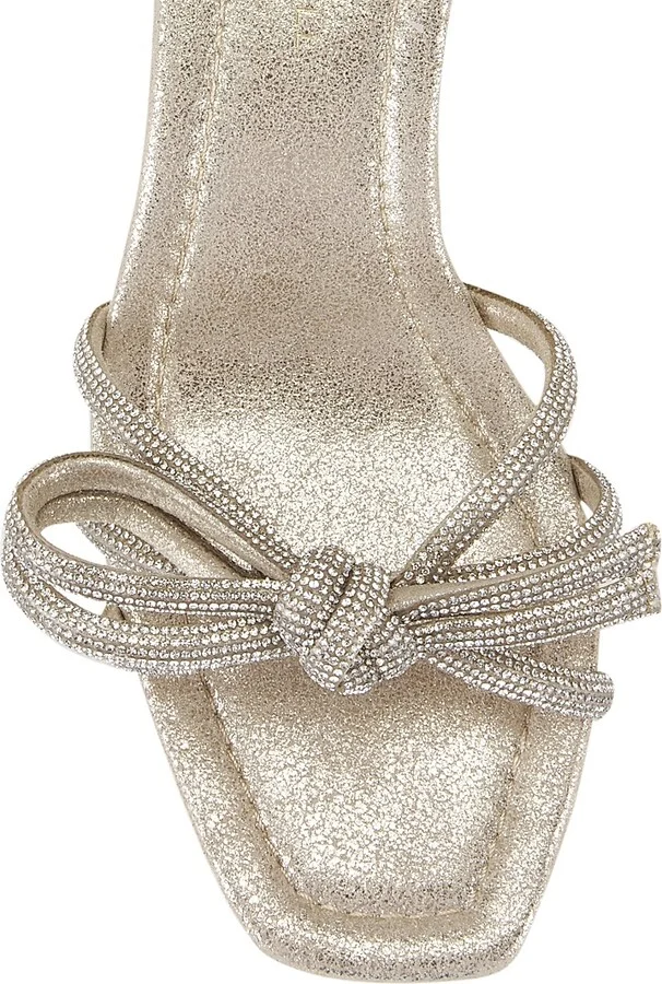 Women's Mikel Crystal-Embellished Suede Sandals - Cappuccino - Size 5 - Image 4