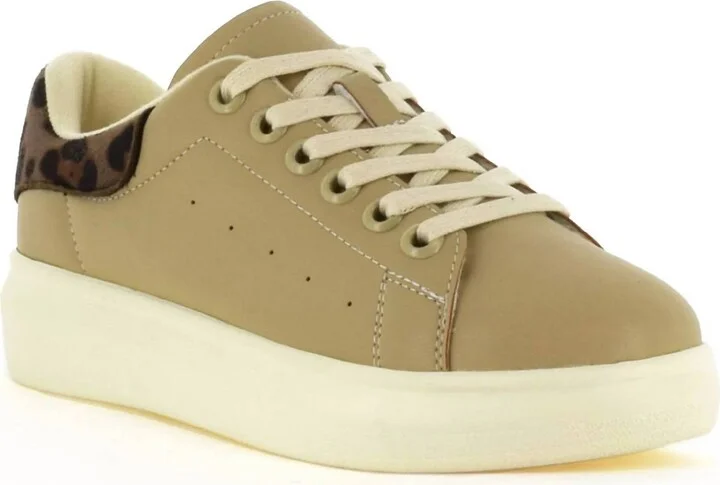 Women's Miki Leopard Sneakers In Beige