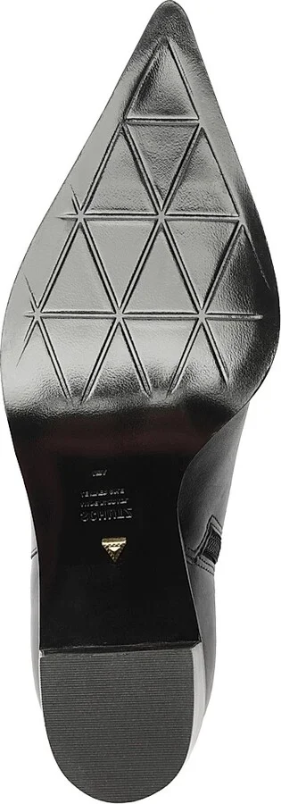 Women's Mikki 85MM Block-Heel Leather Booties - Black - Size 6.5 - Image 8