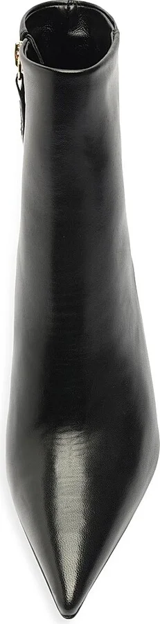 Women's Mikki 85MM Leather Stiletto Booties - Black - Size 5 - Image 4
