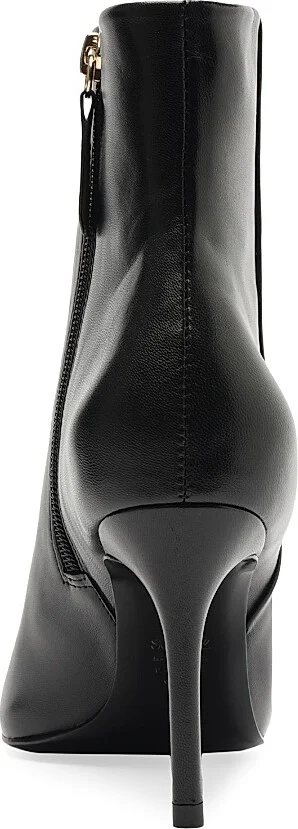 Women's Mikki 85MM Leather Stiletto Booties - Black - Size 5 - Image 7