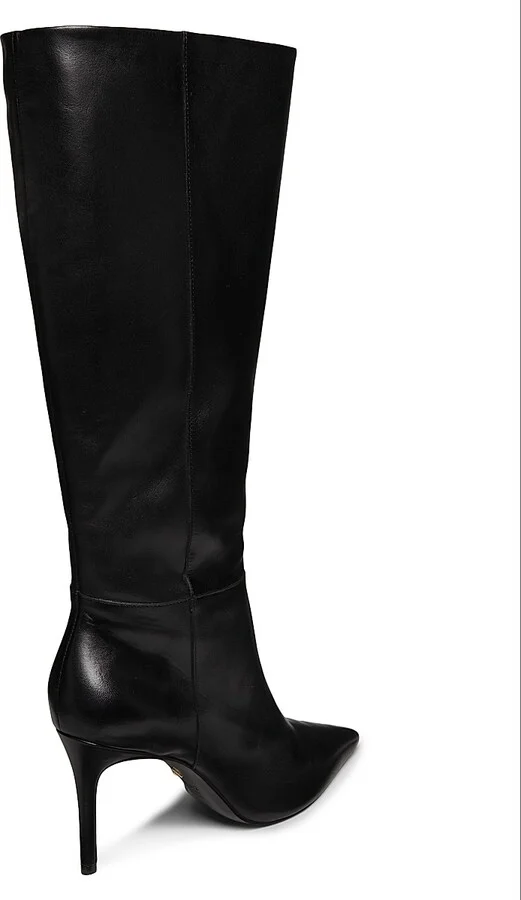 Women's Mikki 90MM Leather Boots - Black - Size 5 - Image 3