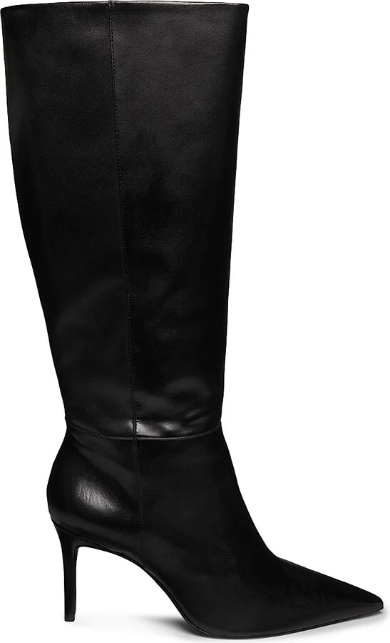 Women's Mikki 90MM Leather Boots - Black - Size 5