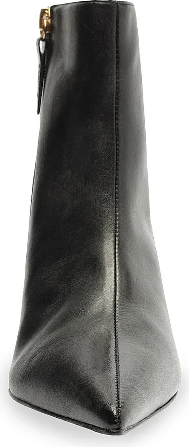 Women's Mikki Mid 65MM Leather Stiletto Booties - Black - Size 5 - Image 6
