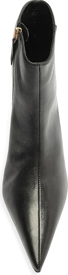 Women's Mikki Mid 65MM Leather Stiletto Booties - Black - Size 5 - Image 9