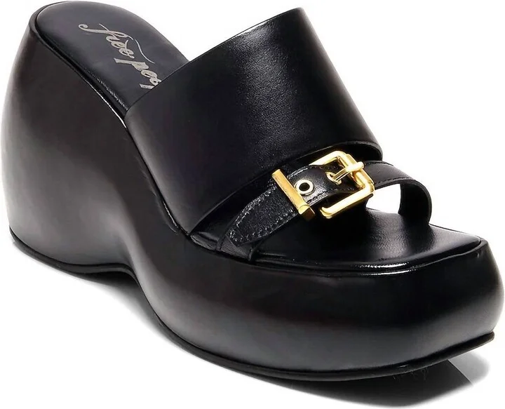 Women's Mila Wedge Sandal In Black