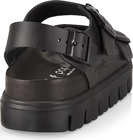 Women's Milano Chunky Leather Sport Sandals - Black - Size 5 - Image 3