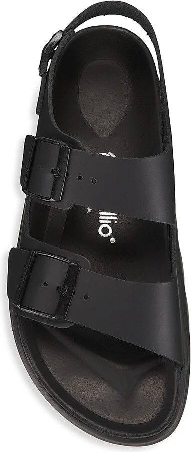 Women's Milano Chunky Leather Sport Sandals - Black - Size 5 - Image 5