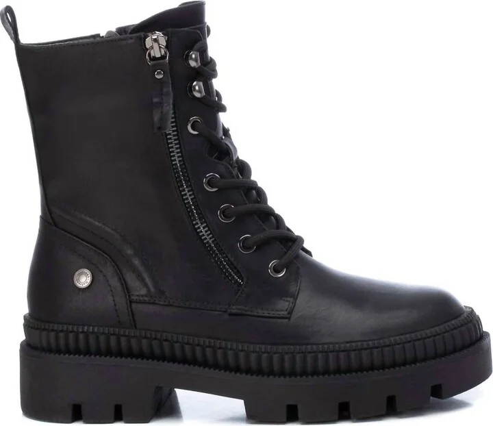 Women's Military Combat Booties In Black