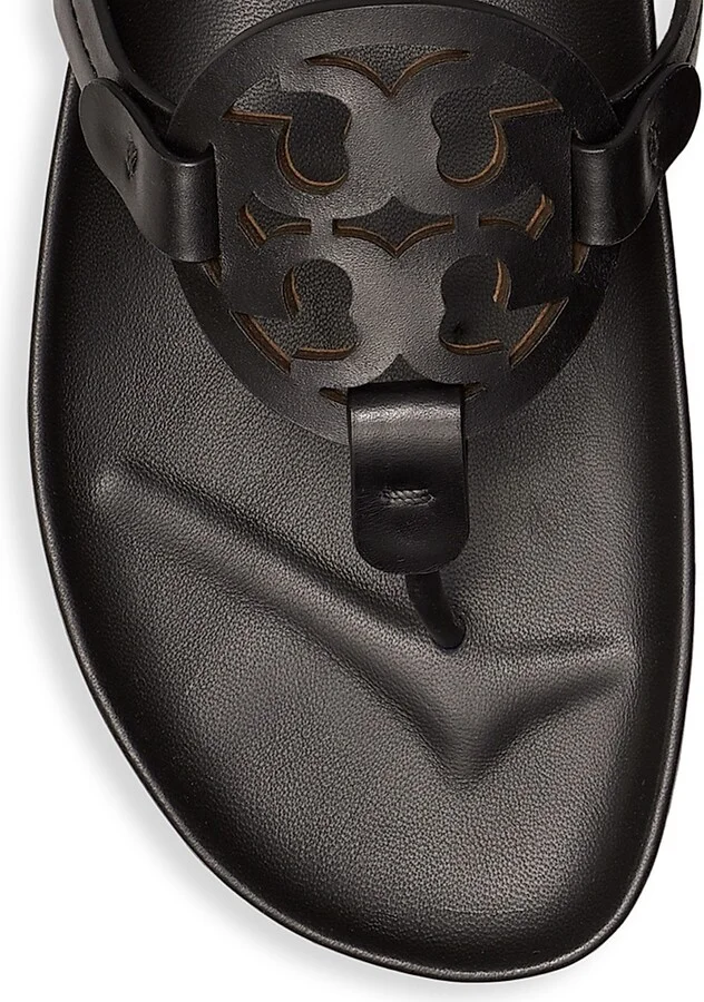 Women's Miller Cloud Leather Thong Sandals - Perfect Black - Size 10.5 - Image 3