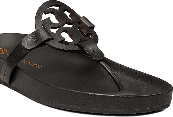 Women's Miller Cloud Leather Thong Sandals - Perfect Black - Size 10.5 - Image 5