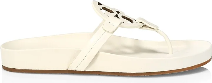 Women's Miller Cloud Leather Thong Sandals - Perfect Black - Size 10.5 - Image 10