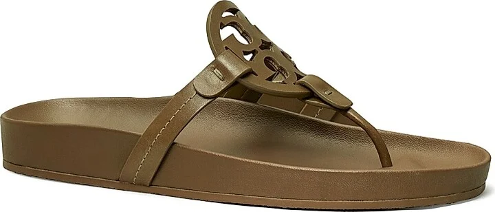 Women's Miller Cloud Leather Thong Sandals - Perfect Black - Size 10.5 - Image 11