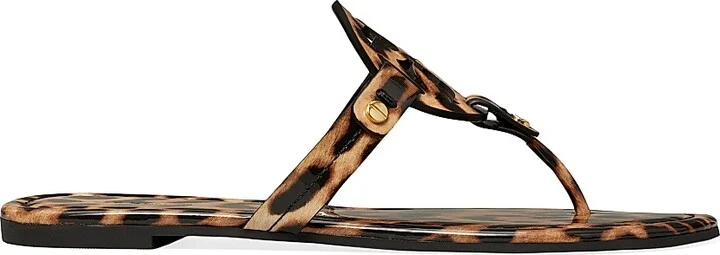 Women's Miller Leather Sandals - Leopard - Size 5