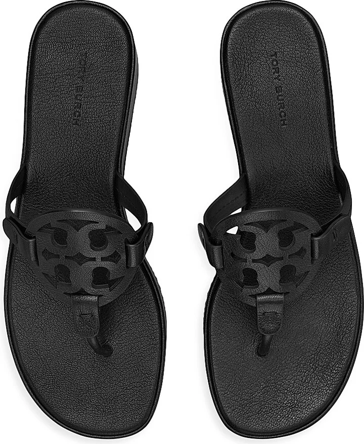 Women's Miller Leather Wedge Sandals - New Ivory - Size 10.5 - Image 10