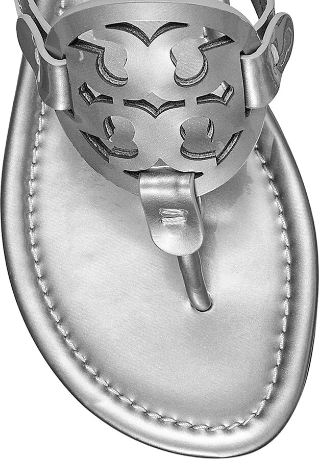 Women's Miller Metallic Leather Thong Sandals - Spark Gold - Size 10 - Image 7