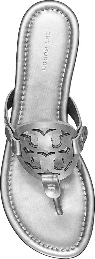 Women's Miller Metallic Leather Thong Sandals - Spark Gold - Size 10 - Image 8