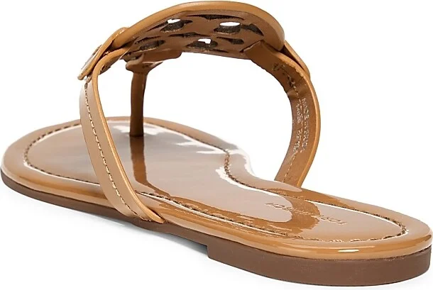 Women's Miller Patent Leather Thong Sandals - Tan - Size 10.5 - Image 3