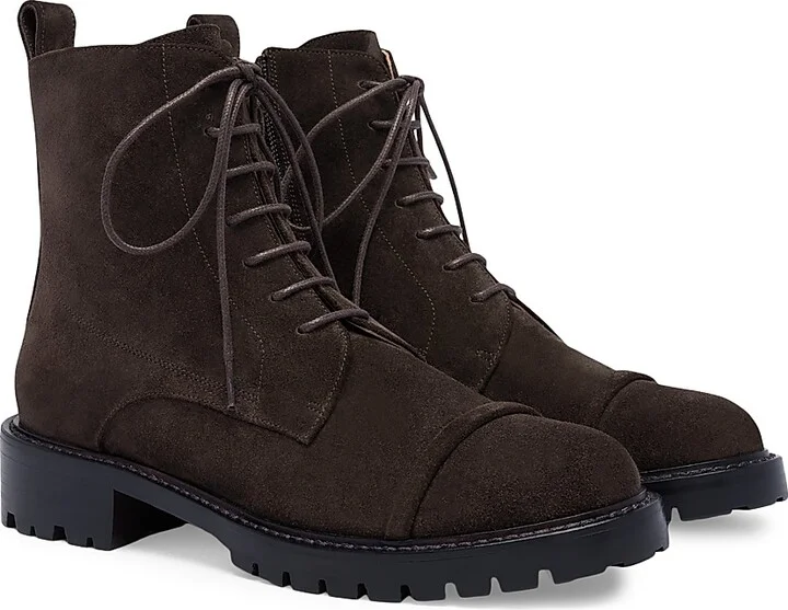 Women's Miller Suede Combat Boots - Ebony Ebony - Size 11 - Image 2