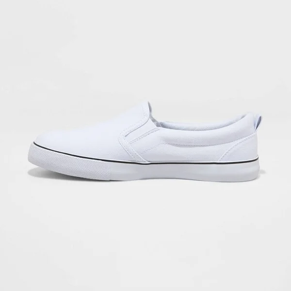 Women's Millie Twin Gore Slip-On Sneakers - A New Day™ : Canvas Low Top, Medium Width - Image 2