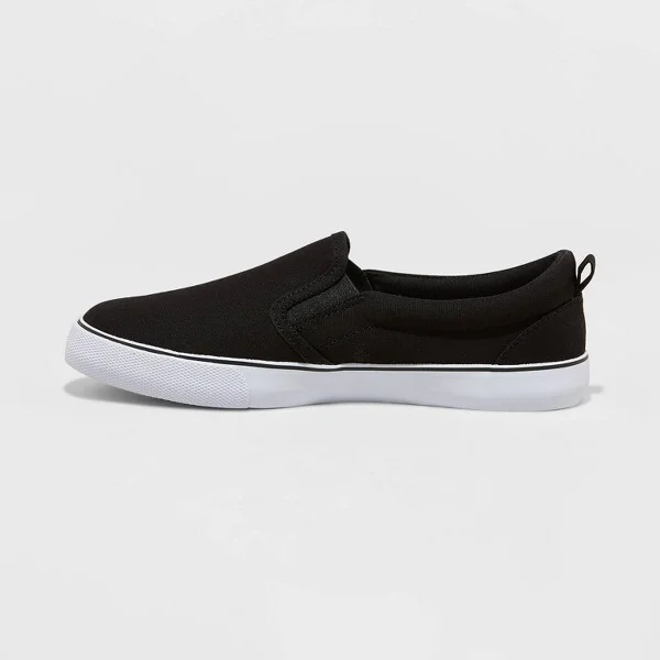 Women's Millie Twin Gore Slip-On Sneakers - A New Day™ : Canvas Low Top, Medium Width - Image 3
