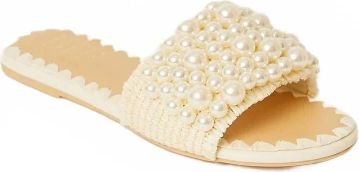 Women's Milos Pearl Slide In Cream