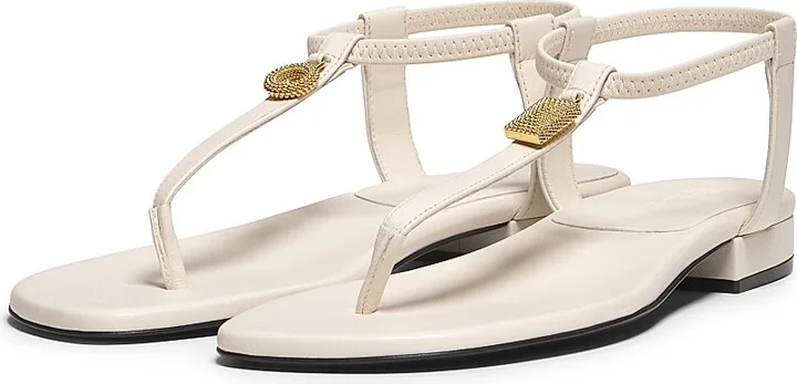 Women's Mindil Leather Flat Sandals - Crown Blue - Size 5.5 - Image 7