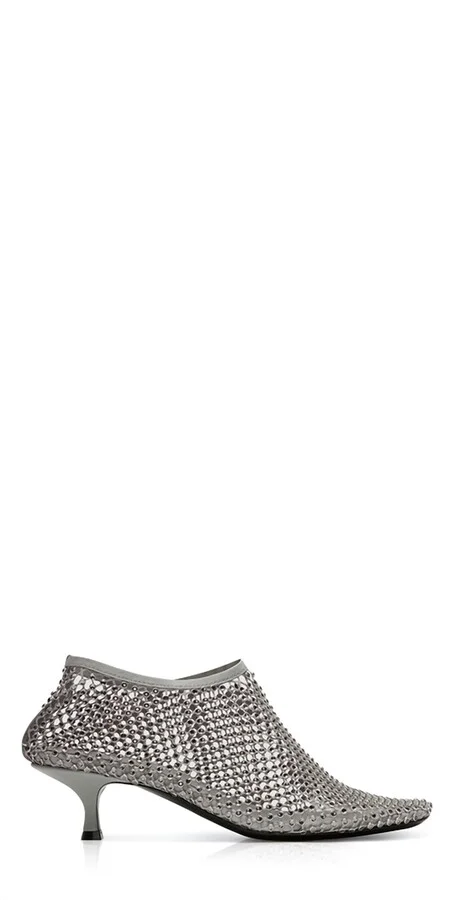 Women's Minette Crystal Micro Heel In Slate Grey