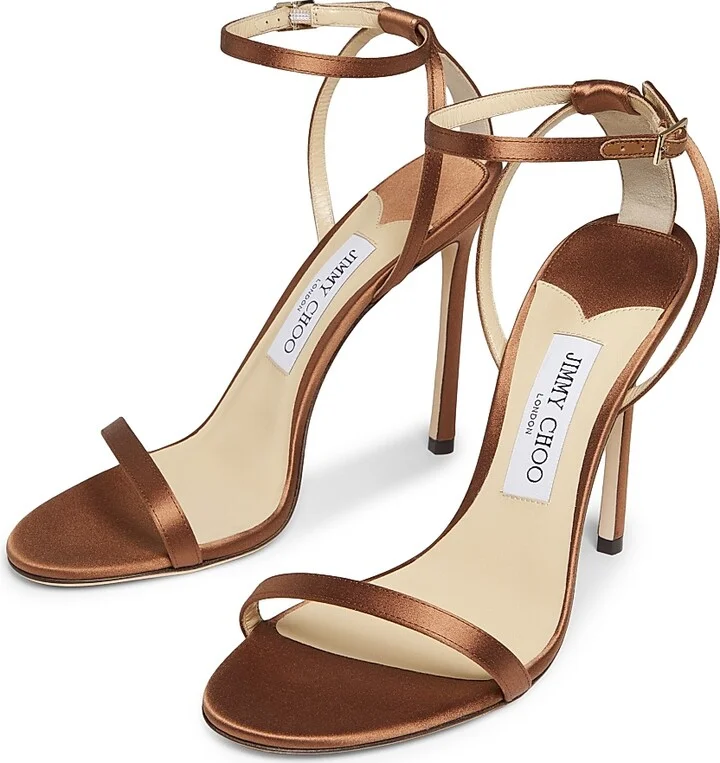 Women's Minny 110MM Satin Stiletto Sandals - Canyon - Size 5.5 - Image 2